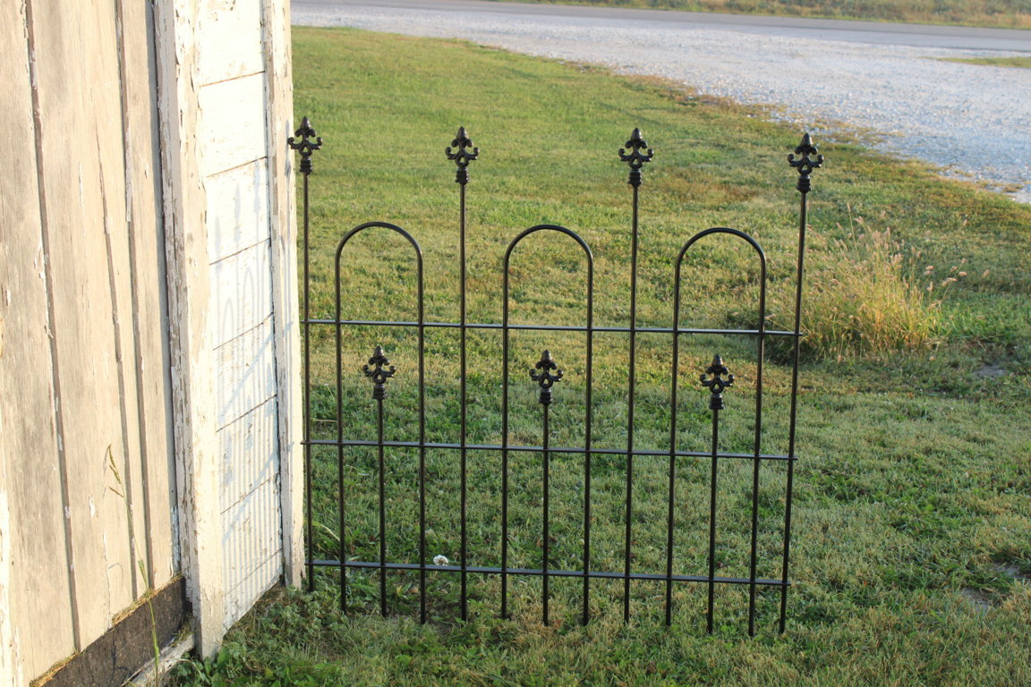 4' Tall DIY Wrought Iron Fencing Acorn Cast Finial