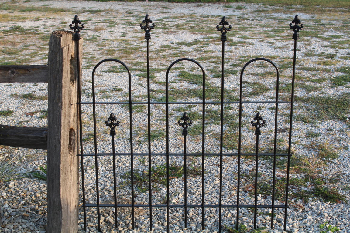 4' Tall DIY Wrought Iron Fencing Acorn Cast Finial