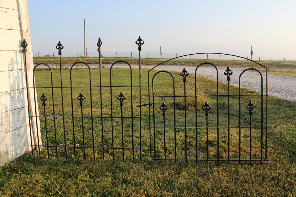 4' Tall DIY Wrought Iron Fencing Acorn Cast Finial