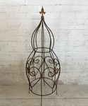 41 Metal Miss Frannie Obelisk Vine Support - Wrought Iron Topiary