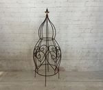 41 Metal Miss Frannie Obelisk Vine Support - Wrought Iron Topiary