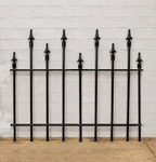 43.5 Full Panel - 2ft Tall All Spear Border Edging Solid Steel Fence