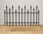 43.5 Full Panel - 2ft Tall All Spear Border Edging Solid Steel Fence