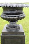 64 Cast Aluminum Concord Urn on Pedestal Pot Container