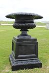 64 Cast Aluminum Concord Urn on Pedestal Pot Container