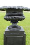 64 Cast Aluminum Concord Urn on Pedestal Pot Container