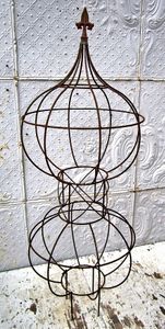 44 Double Fat Charlie Metal Trellis - Plant Globes