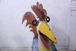 45 Recycled Metal Ronaldo Rooster - Rustic Garden Decor
