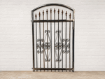 Wrought Iron 4ft Tall x 3.5ft Wide Curly Modesto Gate