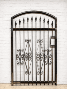 Wrought Iron 4ft x 3.5ft Curly Modesto Gate with Keyed Lever Lock