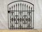 Wrought Iron 4ft Tall x 45in Wide Curly Clarkson Garden Gate