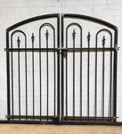 Wrought Iron 4ft Tall x 5ft Wide Center Divide Des Moines Entry Gate