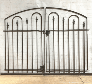 Wrought Iron 4ft Tall x 64in Wide Center Divide Woodson Entry Gate