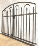 Wrought Iron 4ft Tall x 64in Wide Center Divide Woodson Entry Gate
