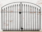 Wrought Iron 4ft Tall x 84in Wide Center Divide Clarkson Gate