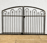 Wrought Iron 4ft Tall x 7.5ft Wide Center Divide Des Moines Entry Gate
