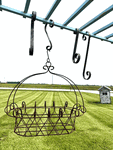 Rustic Metal Curl S Hooks Set of 4 Hanging Hangers