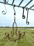 Rustic Metal Curl S Hooks Set of 4 Hanging Hangers