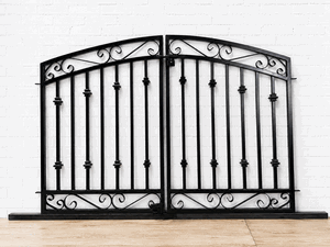 Wrought Iron 4ft Tall x 6ft Wide Center Divide Donovan Gate