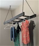 5 Rung Pot Rack or Drying Rack using Vintage Ladder