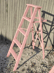 5 Step Vintage Rose Stepladder