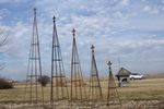 49 Wrought Iron Triangle Finial Topiary - Garden Tuteur