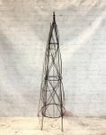 57 Large Beehive Topiary Form - Iron Garden Obelisk
