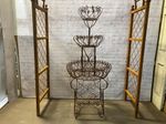 59 Wrought Iron 3 Tiered Fountain Planter - Fern Stand