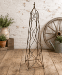 55" Wrought Iron Rustic Tolan Topiary Plant Support
