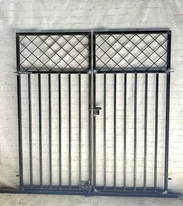 Center Divide Wrought Iron Henry 5ft Entrance Gate