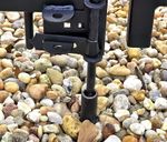 Metal Center Divide Sunburst Driveway Entry Gate.