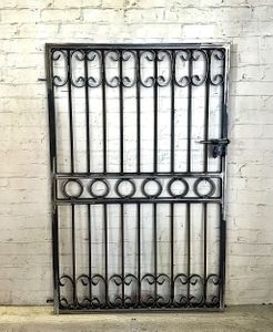 Magnolia Circle Entry Gate - Wrought Iron Welded Secure