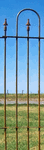 6 ft. Tall Wrought Iron Fence One Hoop Panel