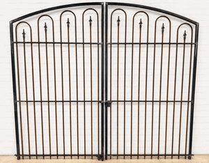 Huge Des Moines Classic Secure Front Entry Iron Gate 6t x 8w
