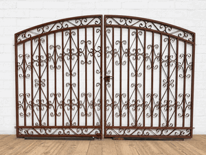 Wrought Iron 5ft Tall x 8ft Wide Center Divide Scottsdale Driveway Gate