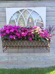 61 Heavy Wrought Iron & Tin Windowbox