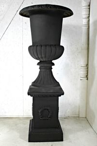 63" Giant Cast Iron Urn Set - Metal Urn Planter SOLD OUT