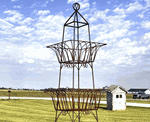 67 3 Tiered Square Basket Showmans Rack - Plant Stand