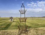 67 3 Tiered Square Basket Showmans Rack - Plant Stand