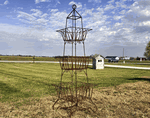 67 3 Tiered Square Basket Showmans Rack - Plant Stand