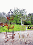 67 3 Tiered Square Basket Showmans Rack - Plant Stand