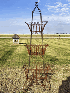 67 3 Tiered Square Basket Showmans Rack - Plant Stand