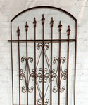 6ft Tall Wrought Iron Curly Clarkson Ornate Garden Gate