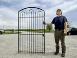 Wrought Iron 6ft Tall X 4ft Wide Des Moines Entrance Gate