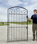 Wrought Iron 6ft Tall X 4ft Wide Des Moines Entrance Gate