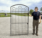 Wrought Iron 6ft Tall X 4ft Wide Des Moines Entrance Gate