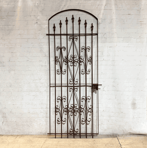 6ft Tall Wrought Iron Curly Clarkson Ornate Garden Gate