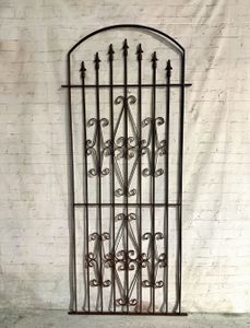 6ft Tall Wrought Iron Curly Clarkson Ornate Garden Gate