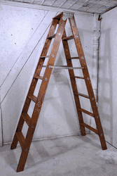 80"t Double Ladder 7 Shelf Unit - Christmas Tree Village Display