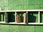 72 Double Wooden Ladder Book Shelves - Round Rungs